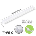 50cm Motion Sensor LED Night Light with USB-C charging, 36 LEDs and 1000mAh rechargeable battery