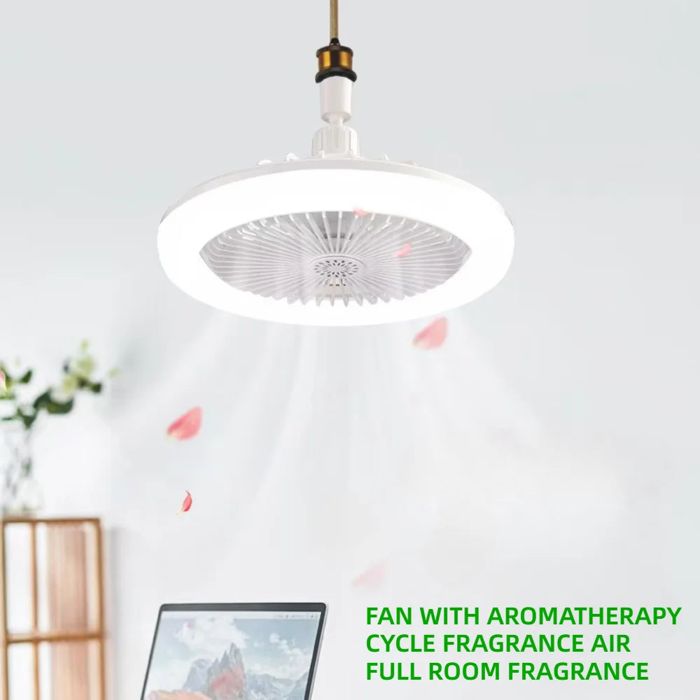 3-in-1 LED Ceiling Fan Light with Remote Control – E27 Socket for Bedroom & Living Room