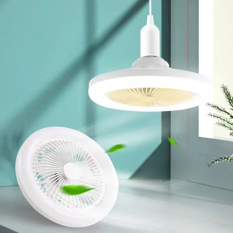 3-in-1 LED Ceiling Fan Light with Remote Control – E27 Socket for Bedroom & Living Room