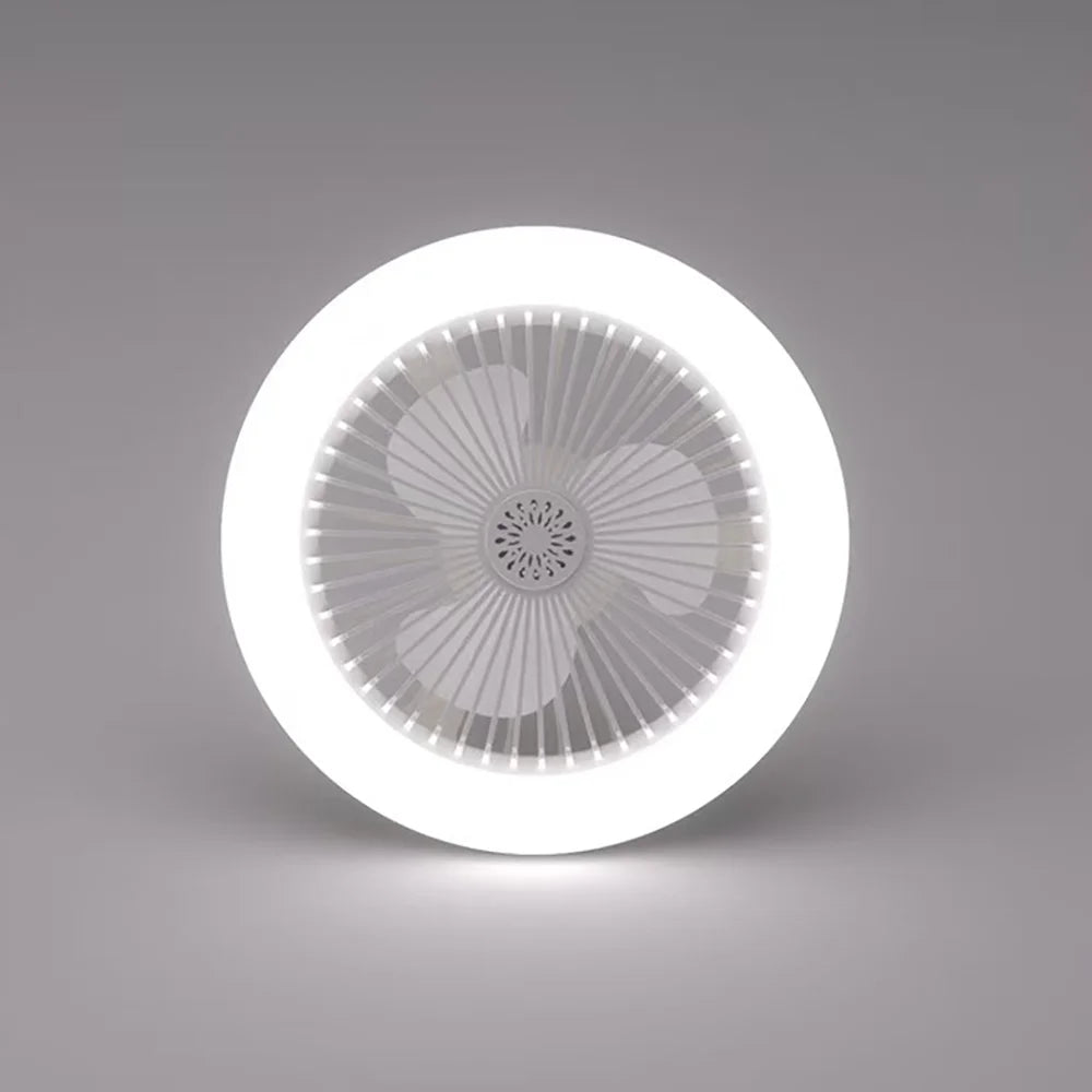 3-in-1 LED Ceiling Fan Light with Remote Control – E27 Socket for Bedroom & Living Room
